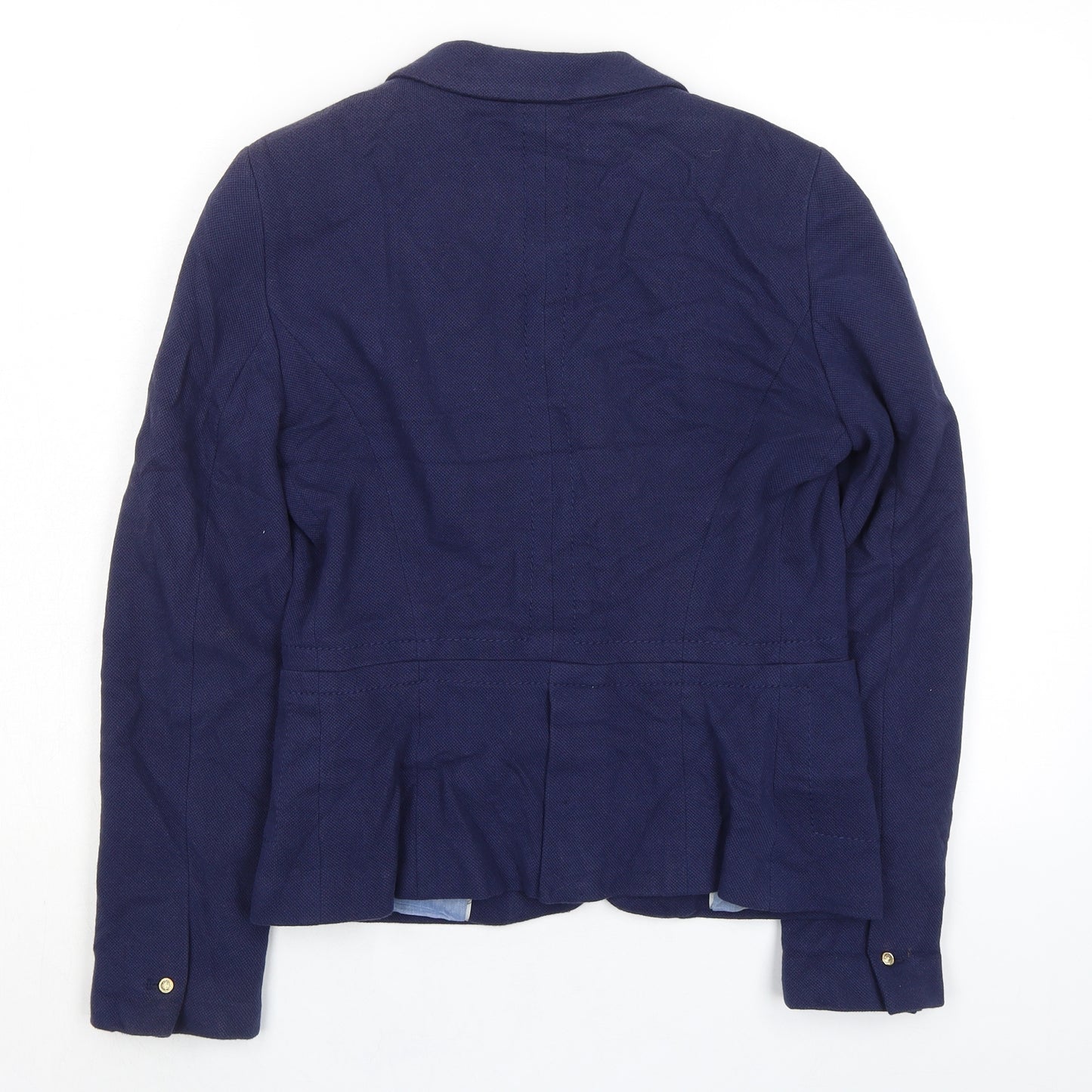 Zara Womens Blue Jacket Size M Button - Single Button Closure