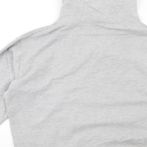 Built Up North Mens Grey Cotton Pullover Hoodie Size M