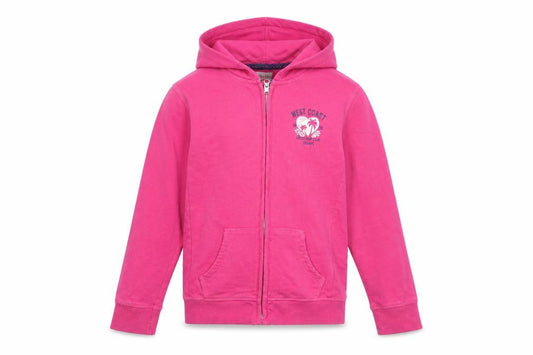 Indigo Girls Pink Cotton Full Zip Hoodie Size 11-12 Years Zip
