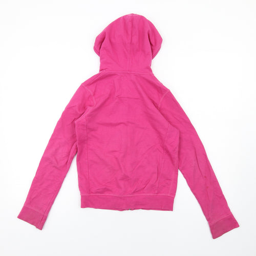 Indigo Girls Pink Cotton Full Zip Hoodie Size 11-12 Years Zip