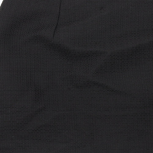 CLAUDIE PIERLOT Womens Black Polyester A-Line Skirt Size 8 Zip