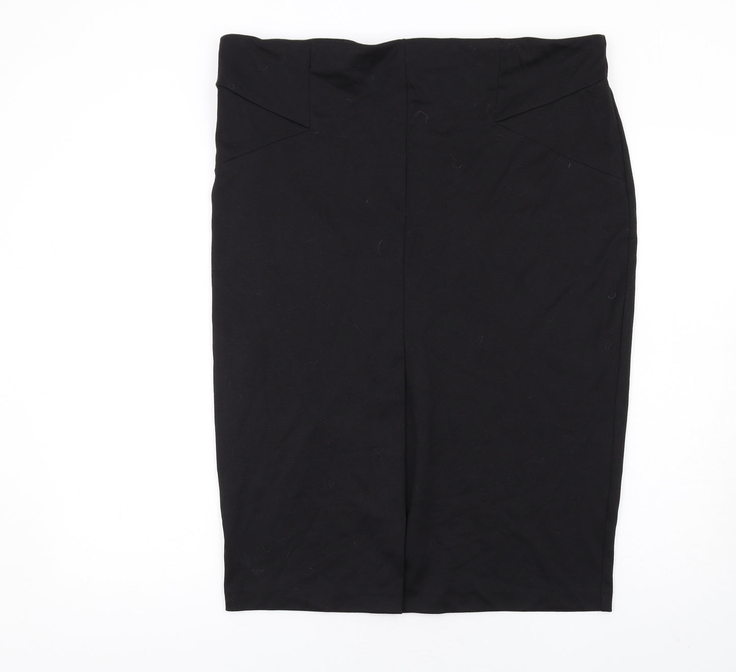 M&Co Womens Black Polyester Straight & Pencil Skirt Size 20 Zip