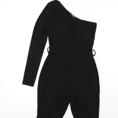 Missguided Womens Black Polyester Unitard One-Piece Size 6 L9 in Pullover