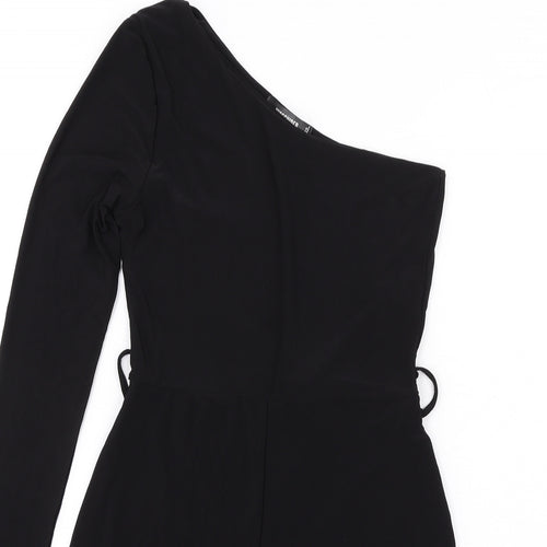 Missguided Womens Black Polyester Unitard One-Piece Size 6 L9 in Pullover