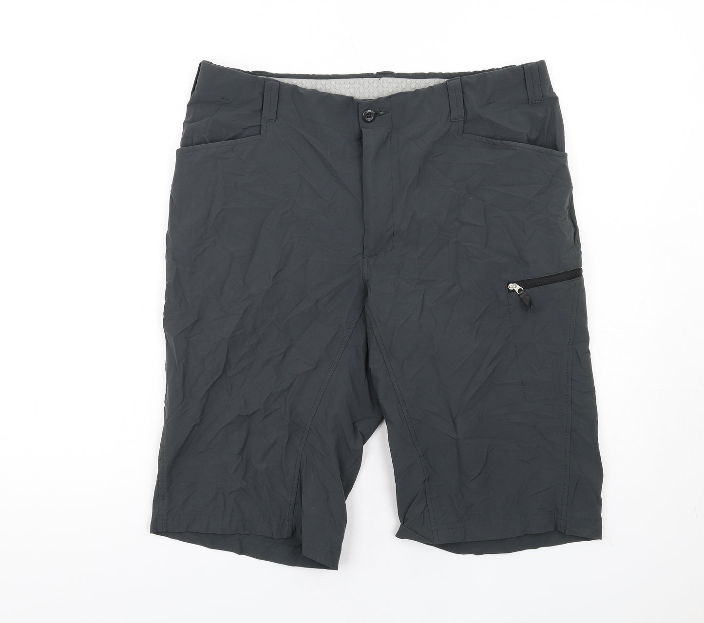 Rohan Mens Grey Polyamide Bermuda Shorts Size 34 in L15 in Regular Zip
