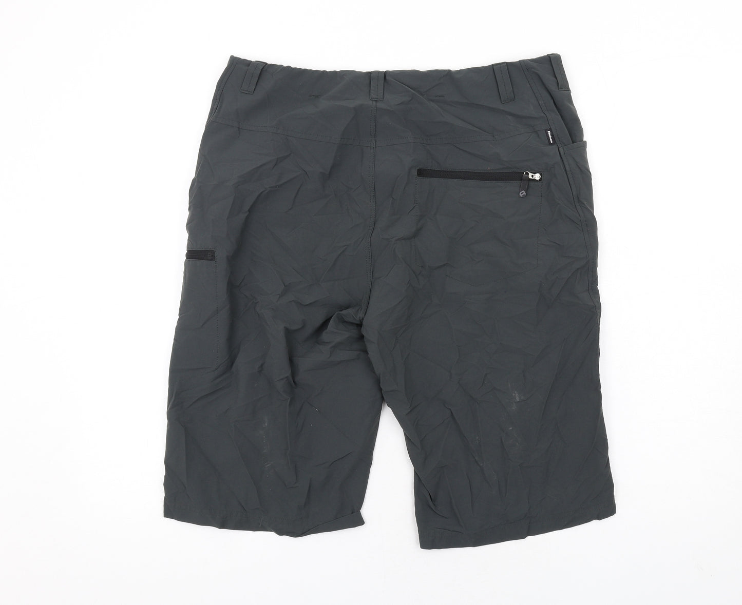 Rohan Mens Grey Polyamide Bermuda Shorts Size 34 in L15 in Regular Zip