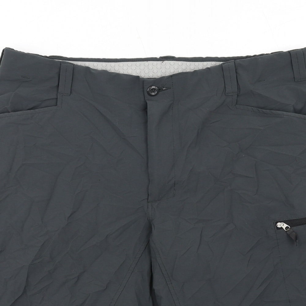 Rohan Mens Grey Polyamide Bermuda Shorts Size 34 in L15 in Regular Zip