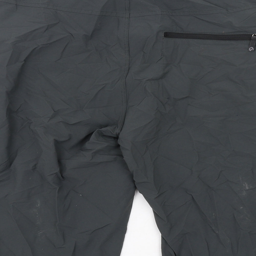 Rohan Mens Grey Polyamide Bermuda Shorts Size 34 in L15 in Regular Zip