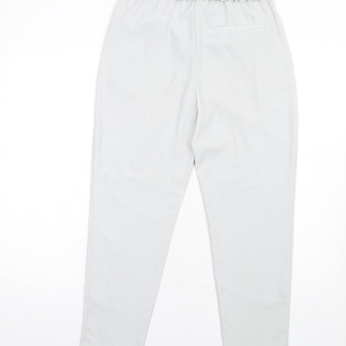 Zara Womens Grey Polyester Trousers Size XS L27 in Regular Drawstring