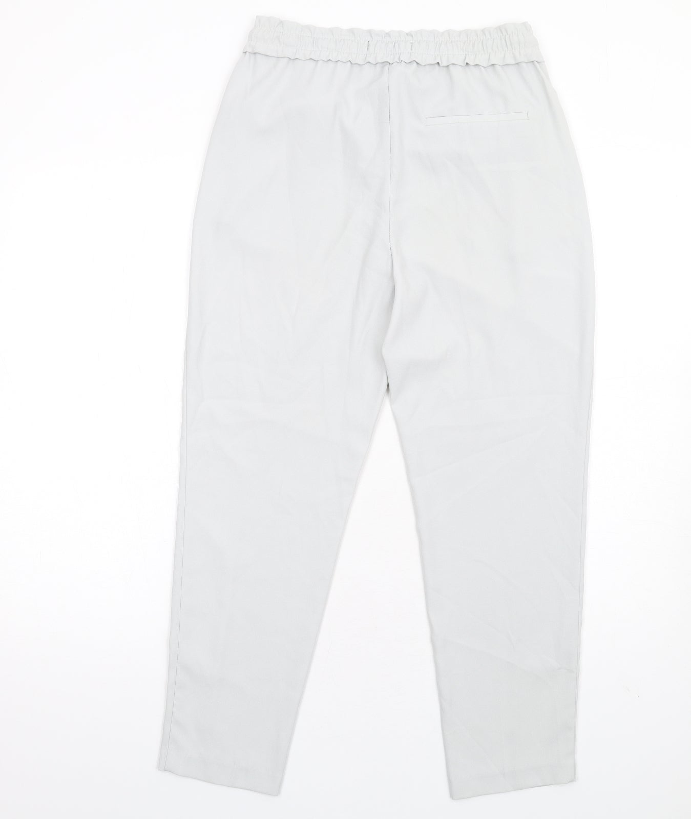 Zara Womens Grey Polyester Trousers Size XS L27 in Regular Drawstring