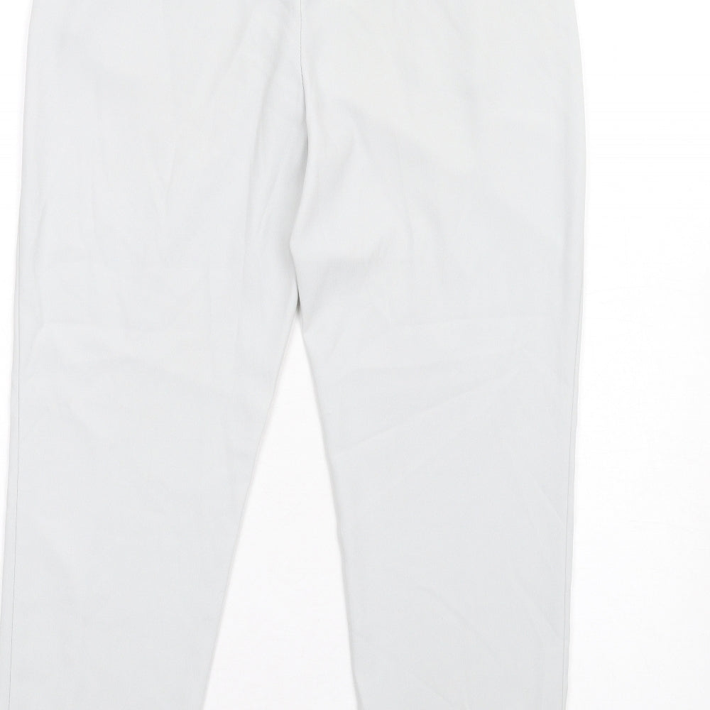 Zara Womens Grey Polyester Trousers Size XS L27 in Regular Drawstring