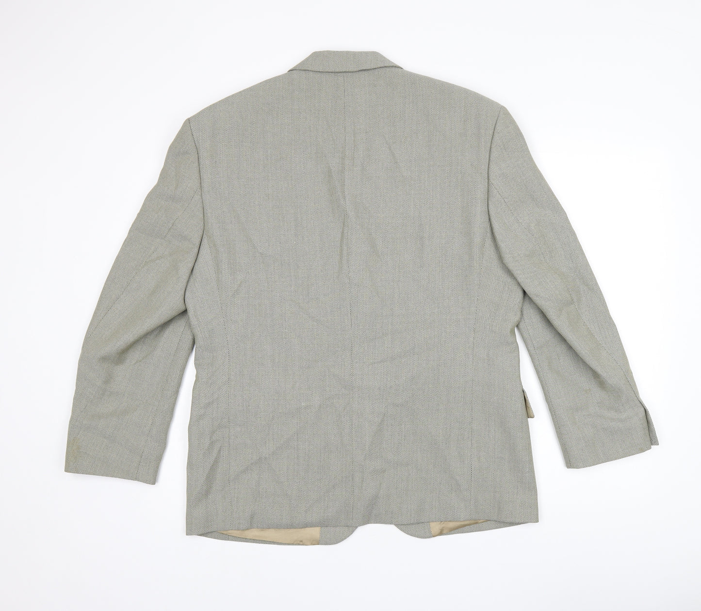VARTEKS Mens Grey Polyester Jacket Suit Jacket Size 40 Regular