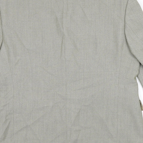 VARTEKS Mens Grey Polyester Jacket Suit Jacket Size 40 Regular