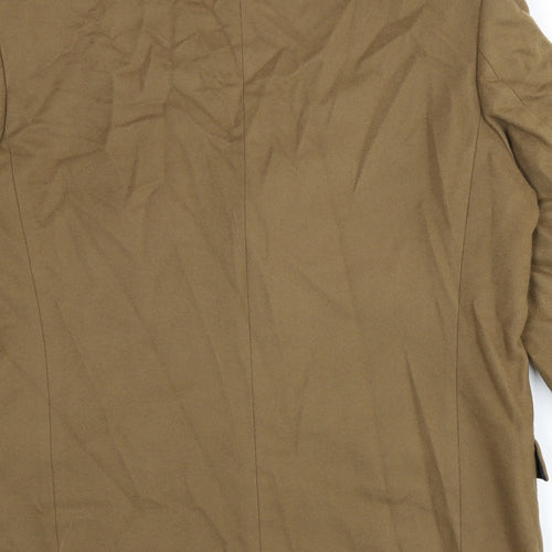 Racing Green Mens Brown Wool Jacket Blazer Size 40 Regular