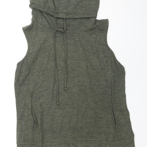 Select Womens Green Roll Neck Viscose Vest Jumper Size 12