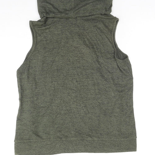 Select Womens Green Roll Neck Viscose Vest Jumper Size 12