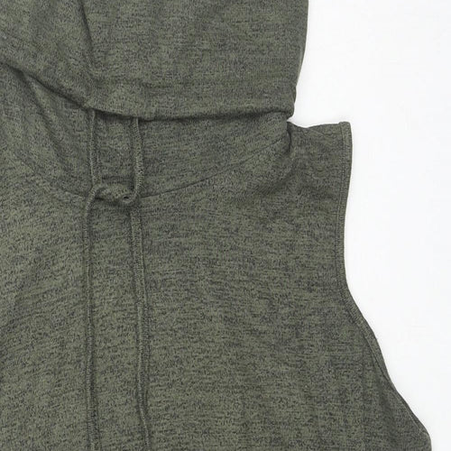 Select Womens Green Roll Neck Viscose Vest Jumper Size 12