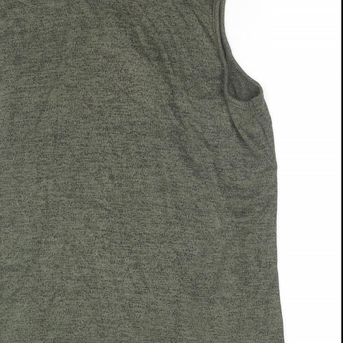 Select Womens Green Roll Neck Viscose Vest Jumper Size 12