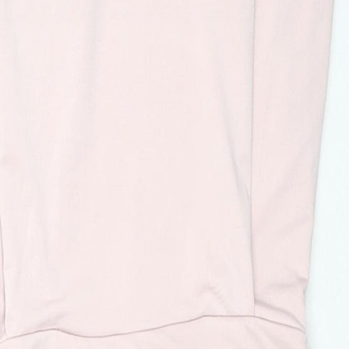 Saint Genies Womens Pink Polyester Bodycon Size 10 Square Neck Tie - Strapless