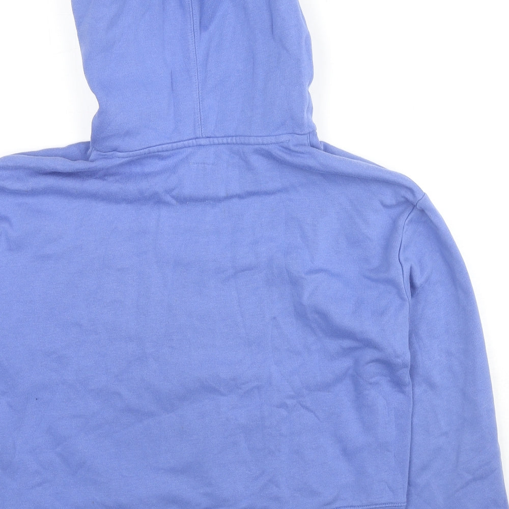 H&M Girls Blue Cotton Pullover Hoodie Size 13 Years Pullover - Hearts