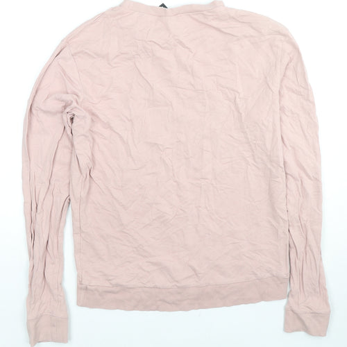 H&M Womens Beige Cotton Pullover Sweatshirt Size S Pullover - Girls Bite Back