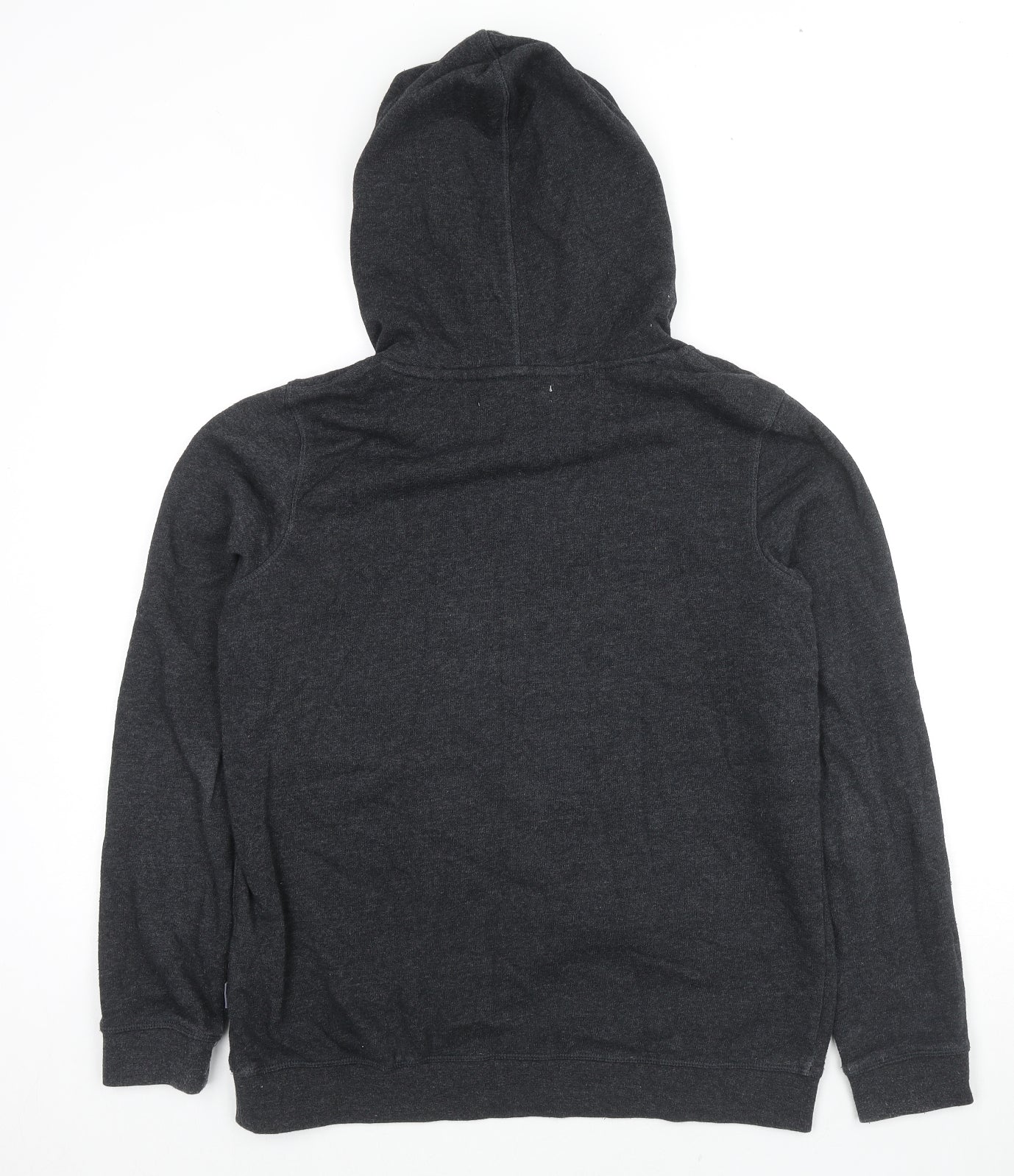 ROXY Womens Grey Cotton Pullover Hoodie Size L Pullover - Logo