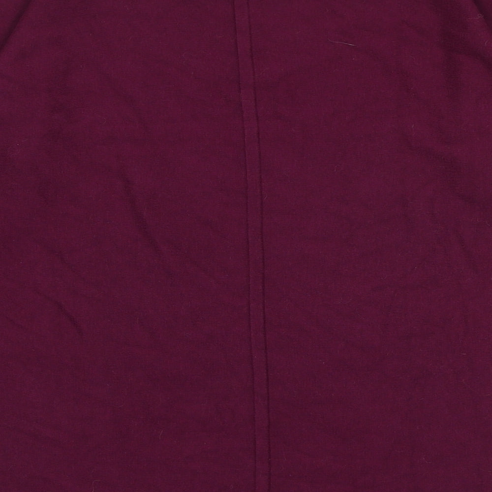 White Stuff Womens Purple Round Neck Cotton Pullover Jumper Size 12