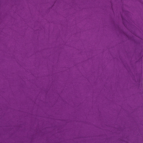 Planet Womens Purple Round Neck Viscose Pullover Jumper Size XL
