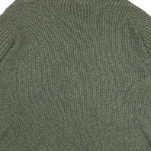 Warehouse Womens Green Round Neck Viscose Pullover Jumper Size 6