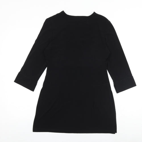 NEXT Womens Black Polyester Ball Gown Size 12 V-Neck Pullover