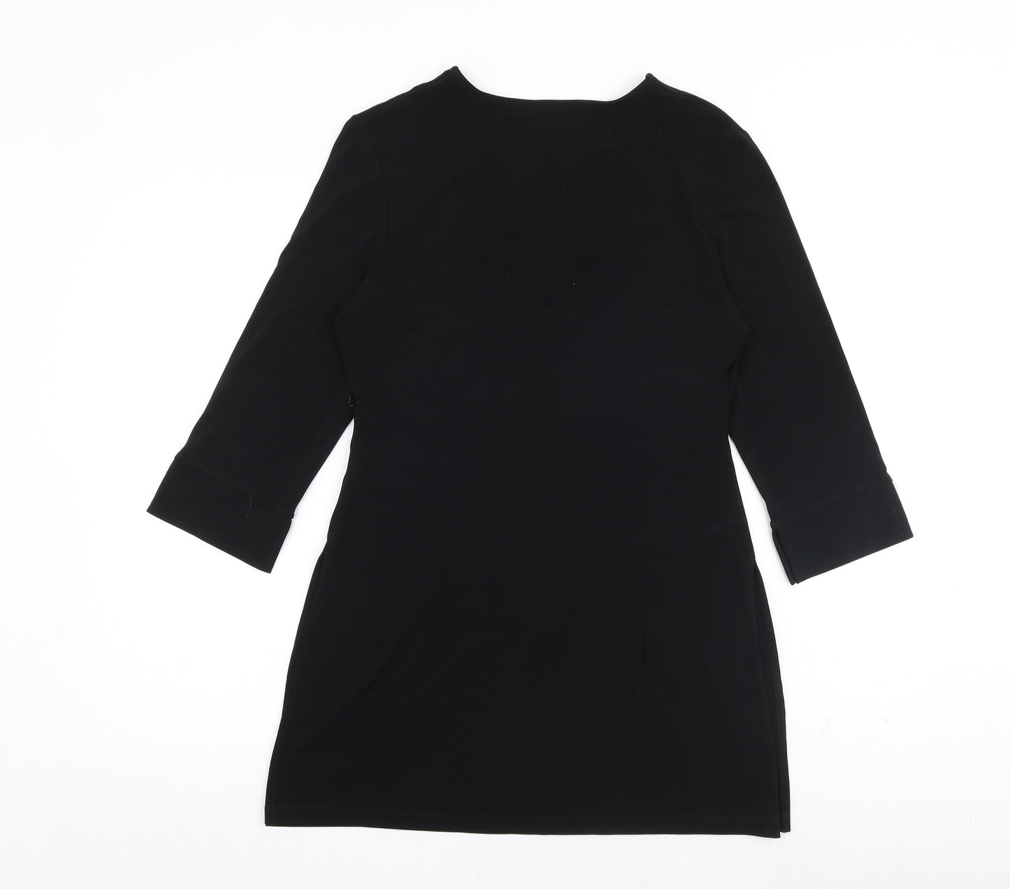 NEXT Womens Black Polyester Ball Gown Size 12 V-Neck Pullover