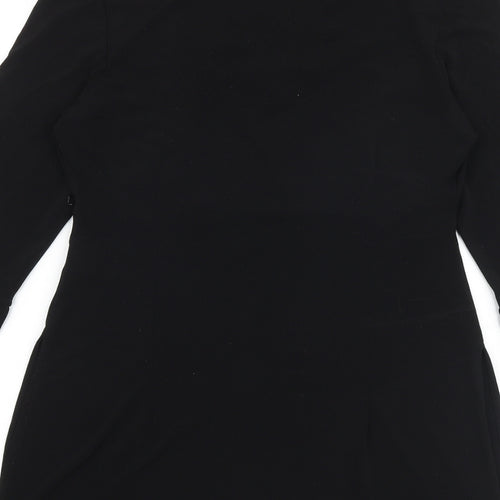 NEXT Womens Black Polyester Ball Gown Size 12 V-Neck Pullover