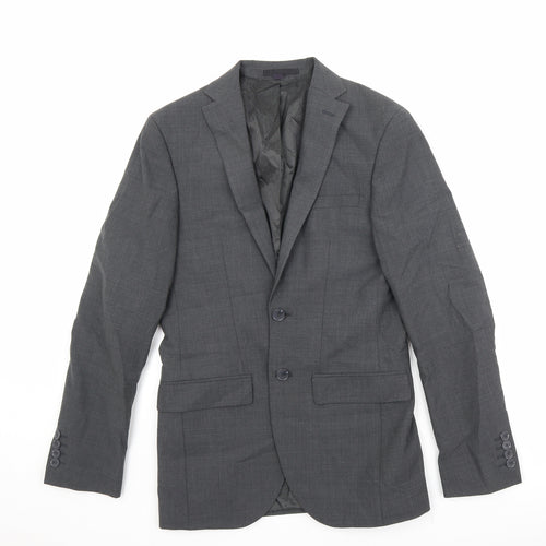 Marks and Spencer Mens Grey Wool Jacket Suit Jacket Size 34 Regular