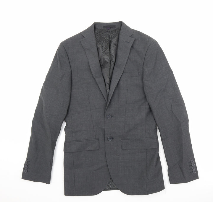 Marks and Spencer Mens Grey Wool Jacket Suit Jacket Size 34 Regular