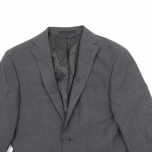 Marks and Spencer Mens Grey Wool Jacket Suit Jacket Size 34 Regular