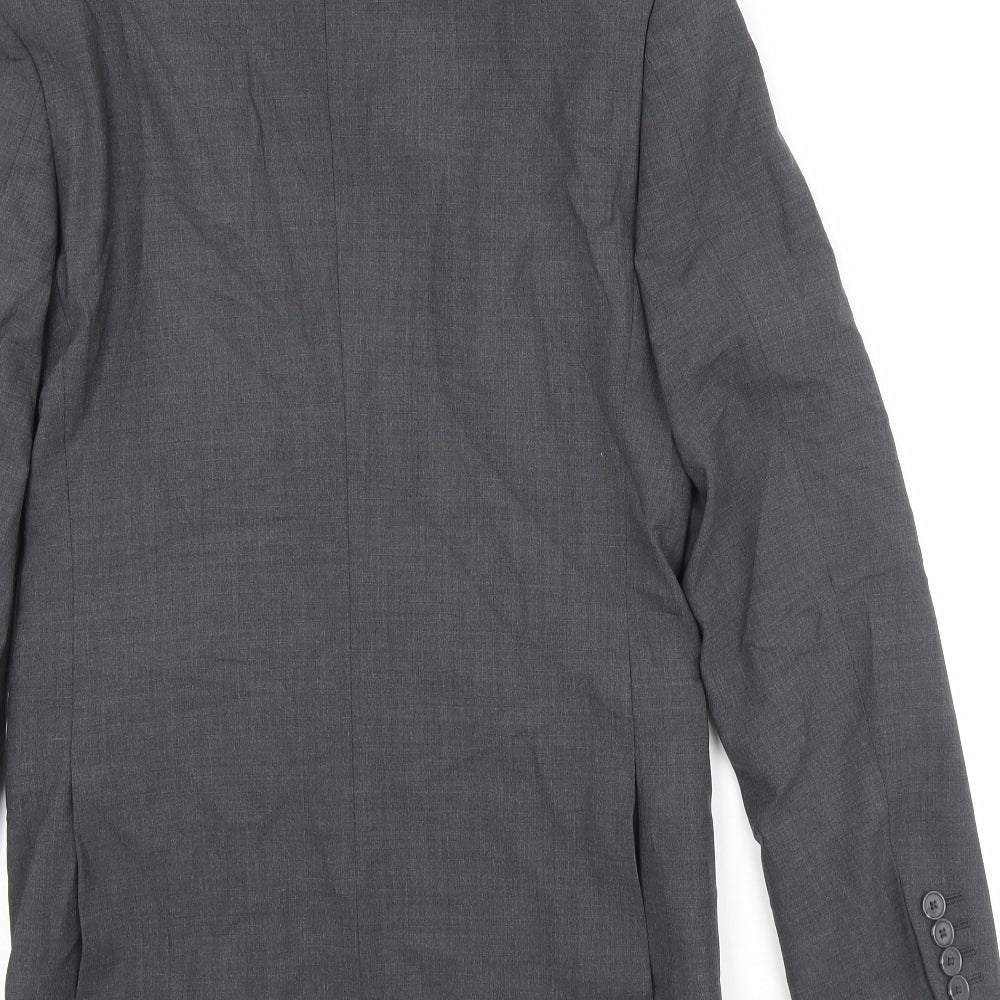 Marks and Spencer Mens Grey Wool Jacket Suit Jacket Size 34 Regular