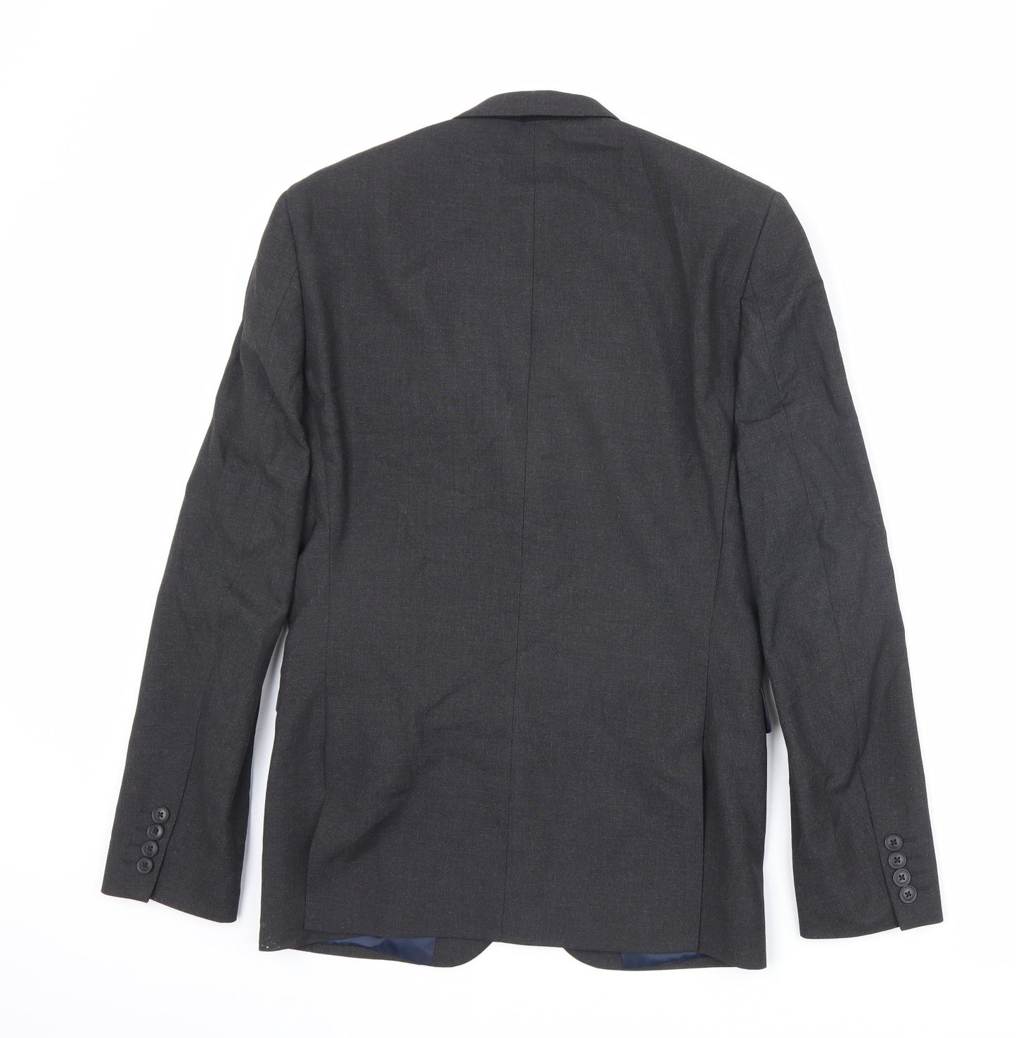 NEXT Mens Black Polyester Jacket Suit Jacket Size 36 Regular