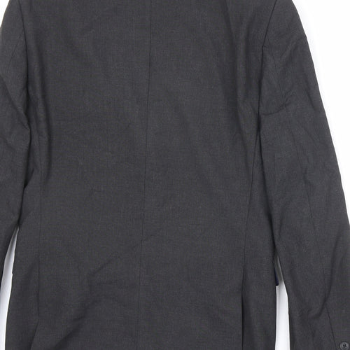 NEXT Mens Black Polyester Jacket Suit Jacket Size 36 Regular