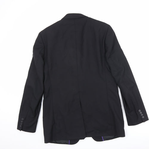 Autograph Mens Black Polyester Jacket Suit Jacket Size 40 Regular