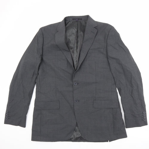 Marks and Spencer Mens Grey Wool Jacket Suit Jacket Size 42 Regular