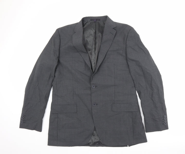 Marks and Spencer Mens Grey Wool Jacket Suit Jacket Size 42 Regular
