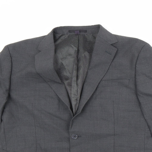 Marks and Spencer Mens Grey Wool Jacket Suit Jacket Size 42 Regular