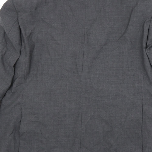 Marks and Spencer Mens Grey Wool Jacket Suit Jacket Size 42 Regular