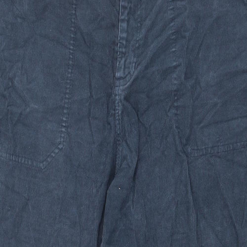 Finisterre Mens Green Cotton Trousers Size 32 in L26 in Regular Zip
