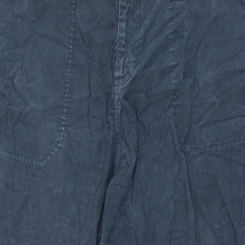 Finisterre Mens Green Cotton Trousers Size 32 in L26 in Regular Zip