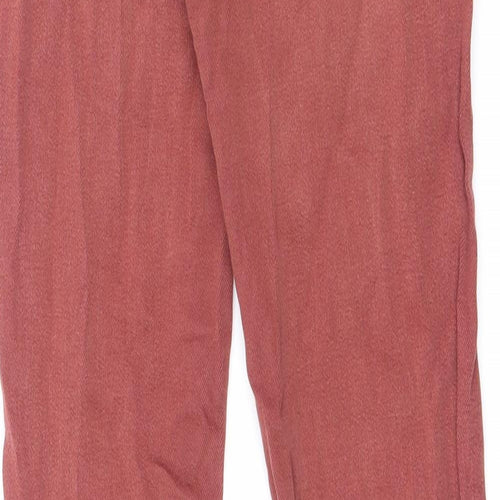 Zara Womens Orange Cotton Skinny Jeans Size 8 L28.5 in Slim Zip