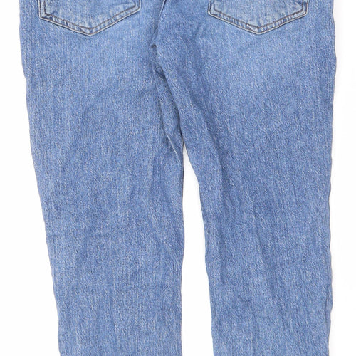 H&M Mens Blue Cotton Tapered Jeans Size 32 in L30 in Regular Zip