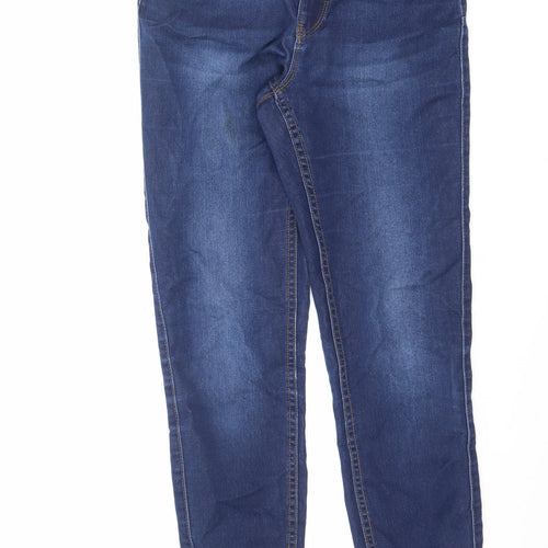VERO MODA Womens Blue Cotton Skinny Jeans Size XS L29.5 in Regular Zip