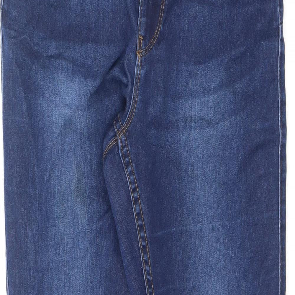 VERO MODA Womens Blue Cotton Skinny Jeans Size XS L29.5 in Regular Zip