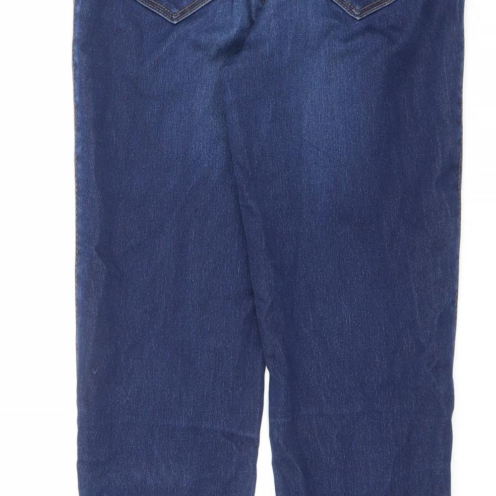 VERO MODA Womens Blue Cotton Skinny Jeans Size XS L29.5 in Regular Zip